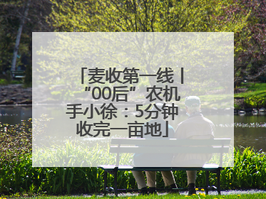 麦收第一线丨“00后”农机手小徐：5分钟收完一亩地