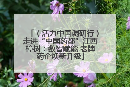 （活力中国调研行）走进“中国药都”江西樟树：数智赋能 老牌药企焕新升级