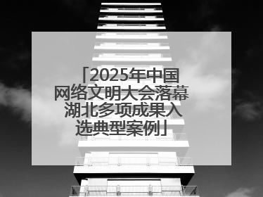 2025年中国网络文明大会落幕 湖北多项成果入选典型案例