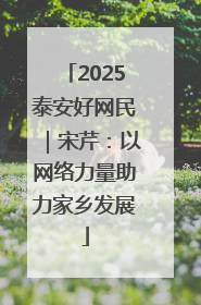 2025泰安好网民｜宋芹：以网络力量助力家乡发展