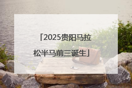 2025贵阳马拉松半马前三诞生