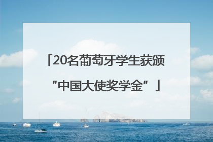 20名葡萄牙学生获颁“中国大使奖学金”