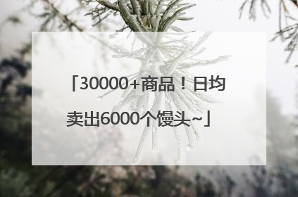 30000+商品！日均卖出6000个馒头~