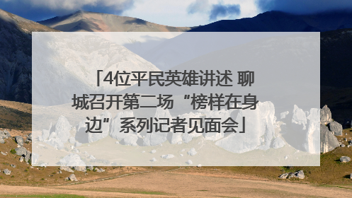 4位平民英雄讲述 聊城召开第二场“榜样在身边”系列记者见面会
