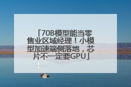 70B模型能当零售业区域经理！小模型加速端侧落地，芯片不一定要GPU