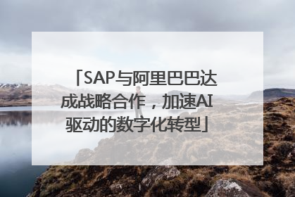 SAP与阿里巴巴达成战略合作，加速AI驱动的数字化转型